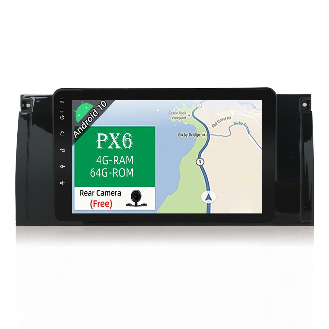 JOYX PX6 Android 10 Autoradio Passt für BMW M5 / E39 / E53 - Rückfahrkamera Canbus KOSTENLOS - [4G+6