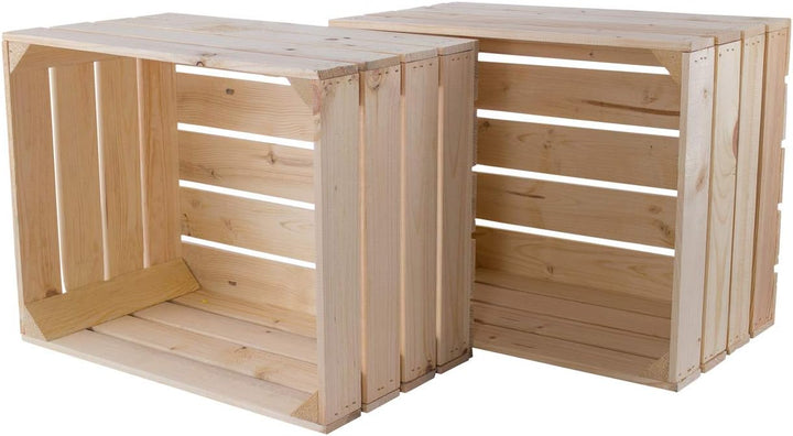 4er Set - Apfelkisten neu natur 50x40x30cm