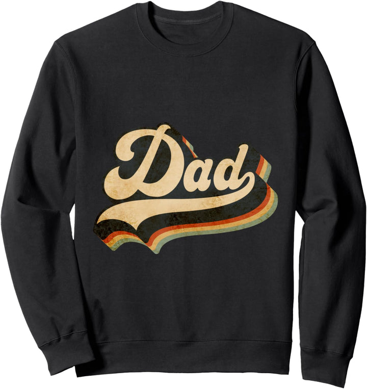 Papa Retro Streifen Sweatshirt