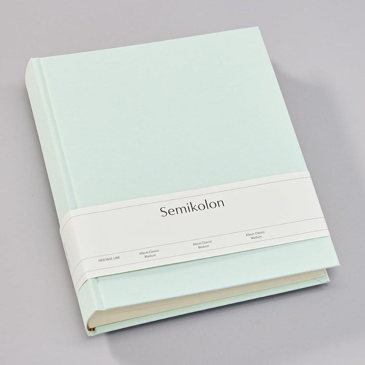 Semikolon 361765 Foto-Album Classic Medium - 21,6 x 25,5 cm - 80 Seiten cremefarben, für 160 Fotos -