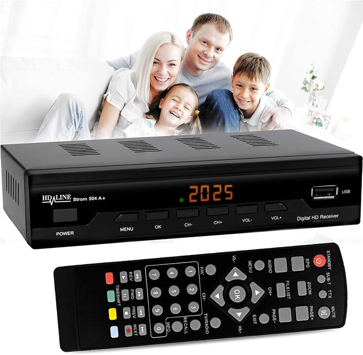 Strom 504 Decodeur TNT Terrestre - 1080P HD / DVB-T2 / H.264 / MPEG-4