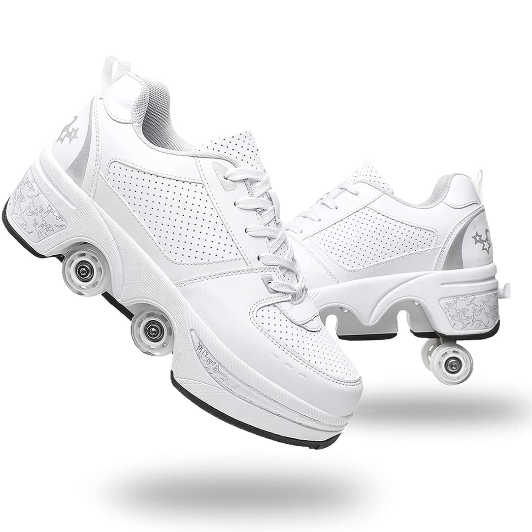 Roller Skate Shoes Rollschuhe Schuhe Mit Rollen Skateboardschuhe,Inline-Skate, verstellbar Damen Sch