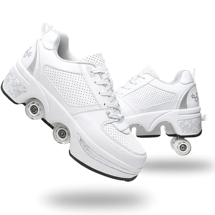 Roller Skate Shoes Rollschuhe Schuhe Mit Rollen Skateboardschuhe,Inline-Skate, verstellbar Damen Sch