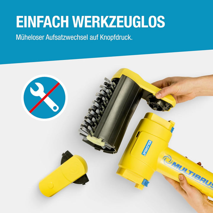 GLORIA MultiBrush speedcontrol - Multifunktionale Elektro-Bürste | Unkrautentferner | Nutzbar als St