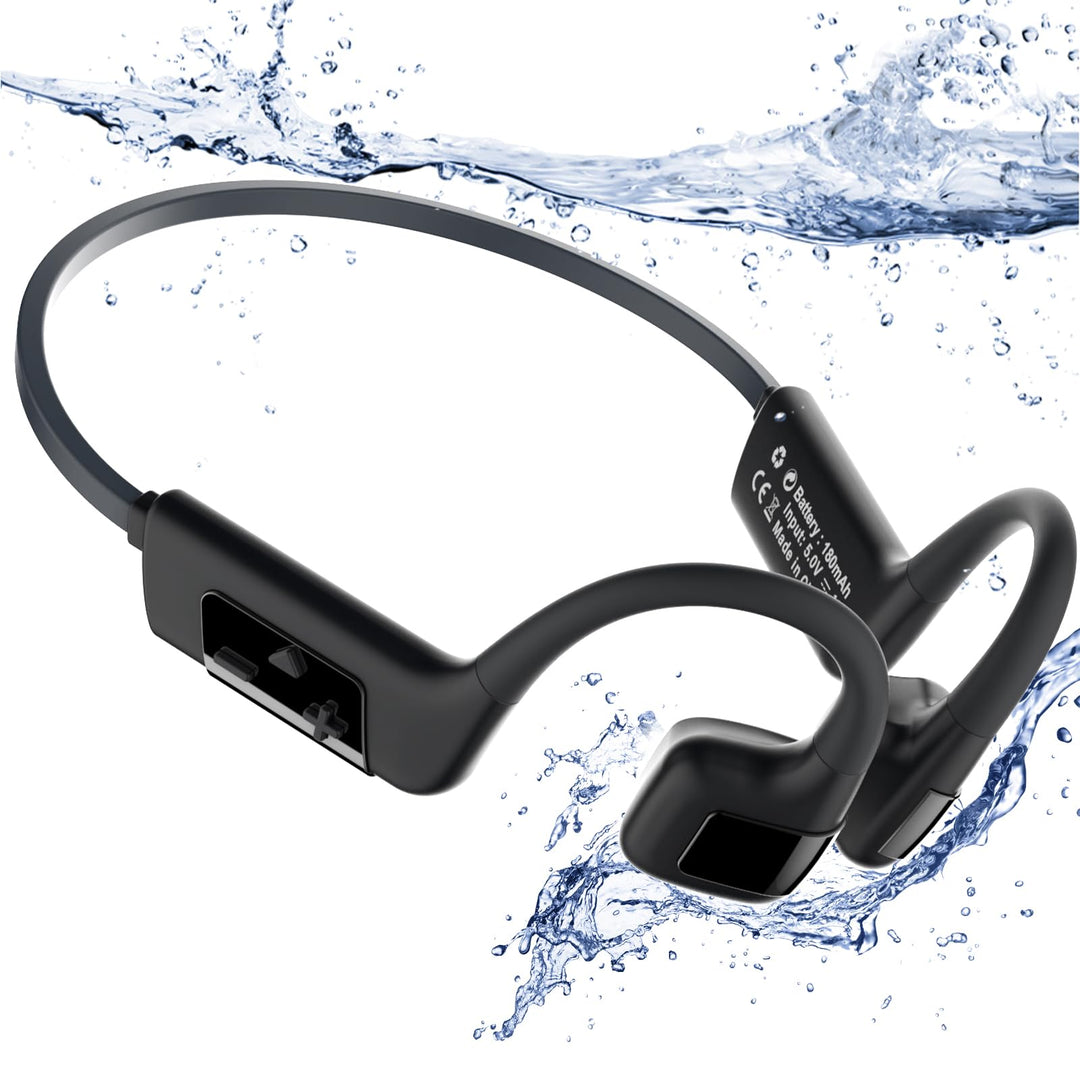 MONODEAL Kopfhörer Schwimmen knochenschall kopfhörer Bluetooth 5.4 IP68 Unterwasser Kopfhörer 32G MP