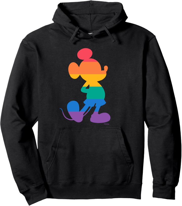 Disney Mickey Mouse Pride Classic Pose Rainbow Icon Fill Pullover Hoodie