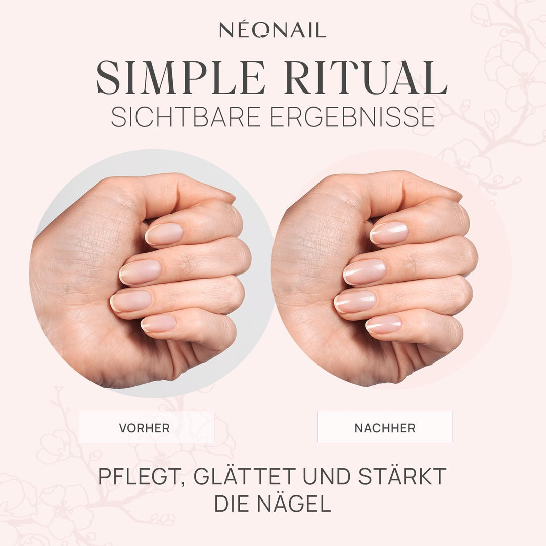 NÉONAIL Japanese Manicure Ritual – Japanisches Maniküre Set mit Kosmetiktasche, Nagelfeile & Buffer