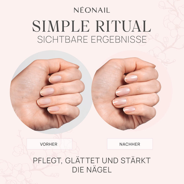 NÉONAIL Japanese Manicure Ritual – Japanisches Maniküre Set mit Kosmetiktasche, Nagelfeile & Buffer