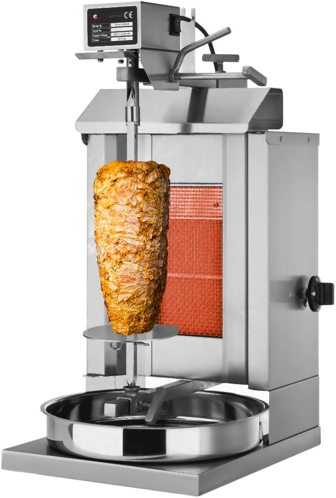 GGM Gastro Kebab Grill - 1 Brenner - 5kg Kapazität - 3.25kW - Fleischspiess 44.5 x 1.2cm - einstellb