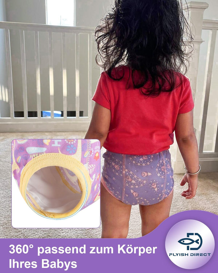 FLYISH DIRECT 8er Pack Töpfchen Trainingshose, Weich und Atmungsaktiv Töpfchen Trainingshose für Töp