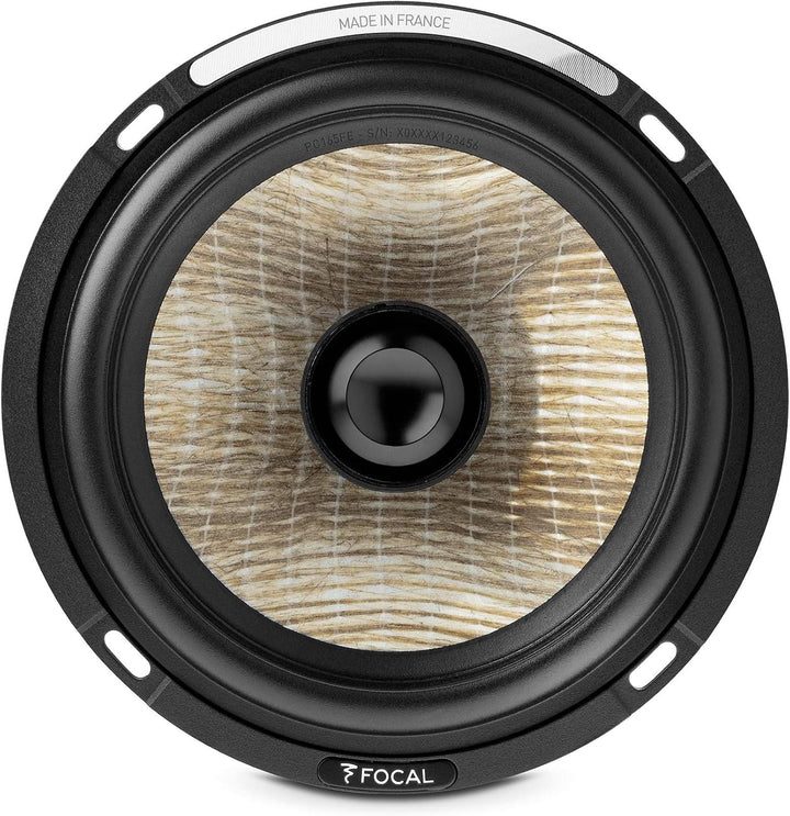 Focal PS165FE 2-Wege-Koaxial-Lautsprecher, 140 W, 16,5 cm, mit Flachs-Kegel-Technologie