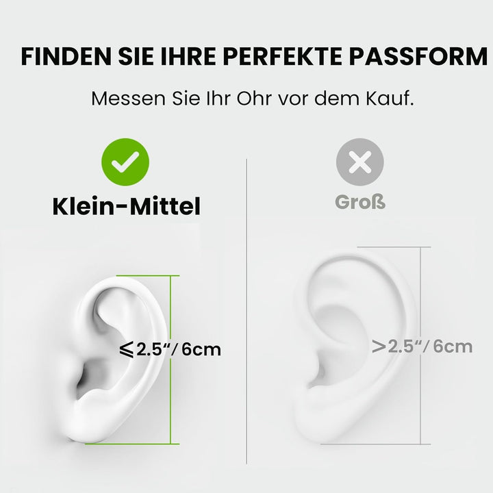Avantree Resolve (Klein-Mittel) – Kabelgebundene Open-Ear Kopfhörer mit Mikrofon & Über-Ohr-Haken, f
