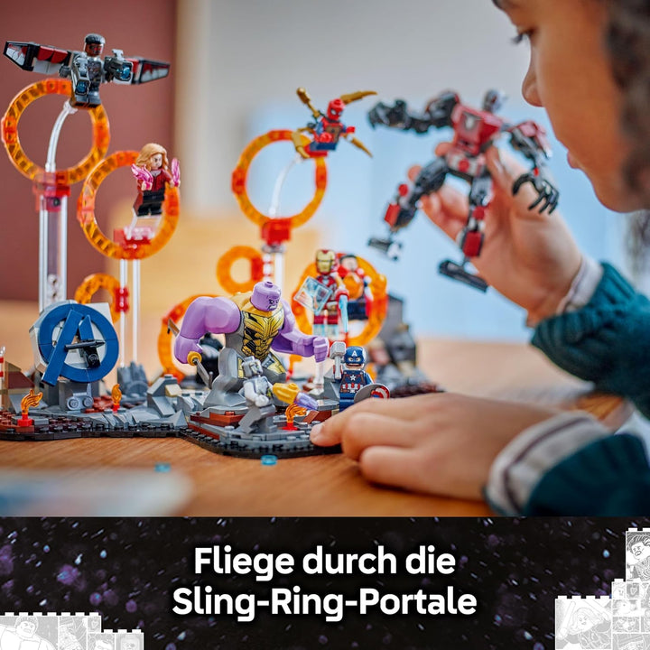 LEGO ǀ Marvel Avengers: Endgame Letzter Showdown - Bauspielzeug mit 10 Minifiguren, darunter Captain