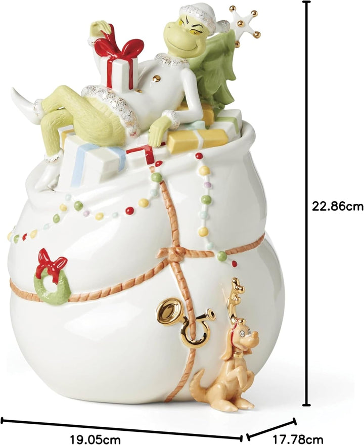 Lenox Grinchie Gifts Keksdose, 5.07, Grün, Keksdose