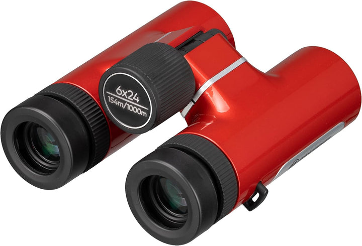 Bresser Kompakt-Fernglas 6x24 für Outdoor und Reisen, 6-Fach Zoom, 154 m Sehfeld, 185 g leicht