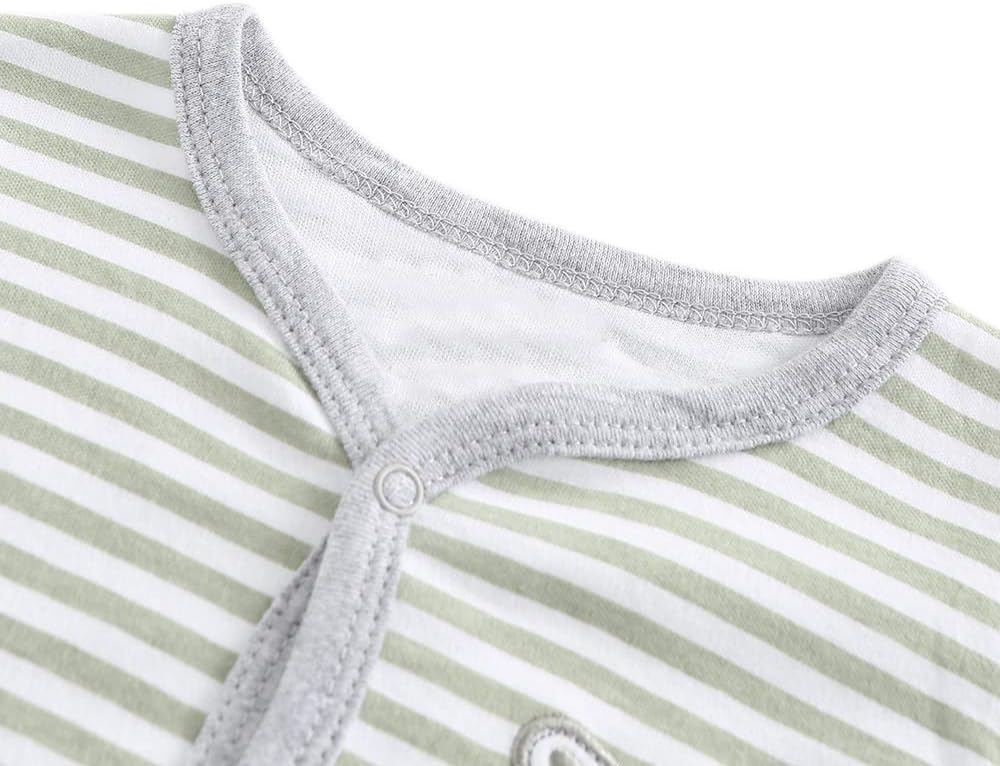 Chamie Strampler für Babys, Strampler, langärmelig, Baumwolle, 0–3 m/3–6 m/6–9 m/9–12 m 0-3 Monate D