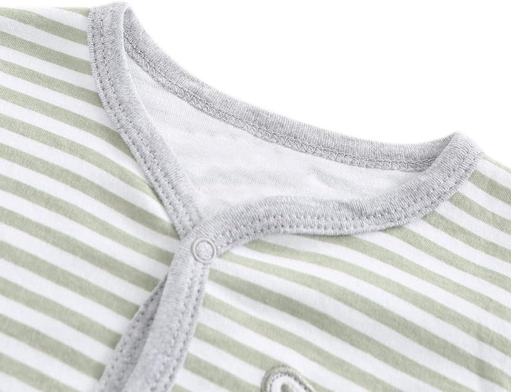 Chamie Strampler für Babys, Strampler, langärmelig, Baumwolle, 0–3 m/3–6 m/6–9 m/9–12 m 0-3 Monate D