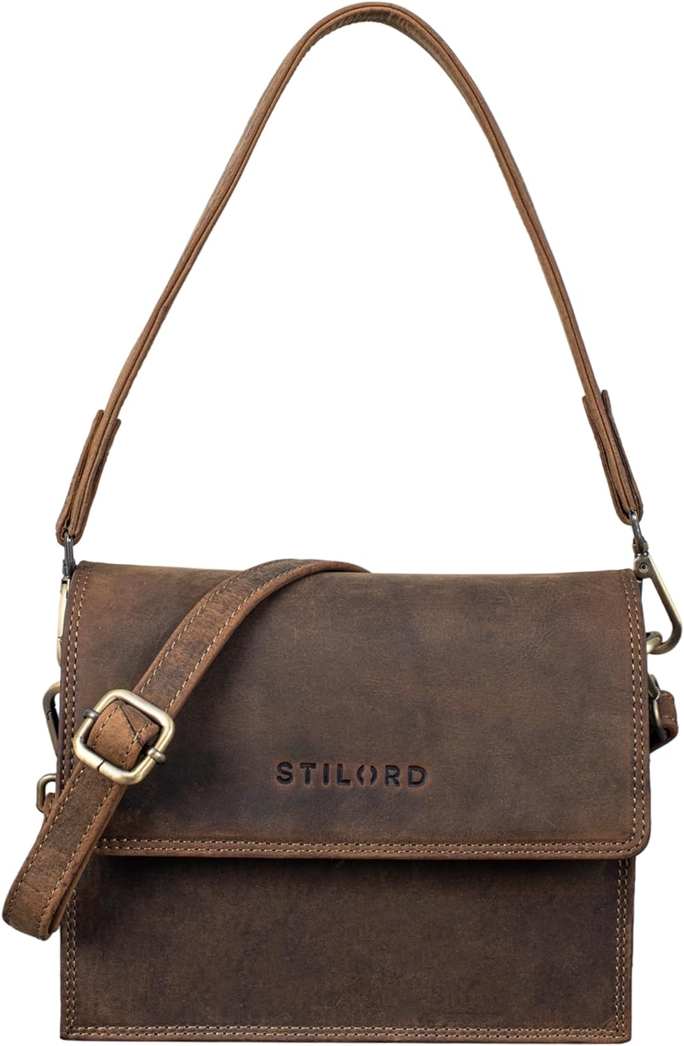 STILORD 'Aleia' Handtasche Damen Leder klein - elegante Umhängetasche für Frauen mit Stil Mittel - B