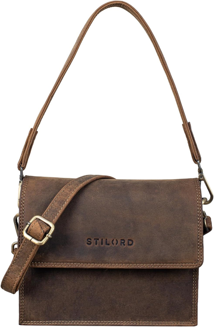 STILORD 'Aleia' Handtasche Damen Leder klein - elegante Umhängetasche für Frauen mit Stil Mittel - B