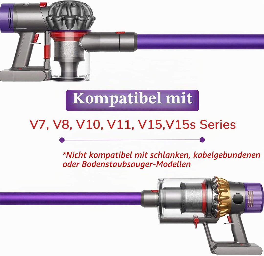 Verlängerungsrohr kompatibel mit Dyson V15 V11 V10 V8 V7, Quick-Release-Verlängerungsrohr 74 cm Ersa
