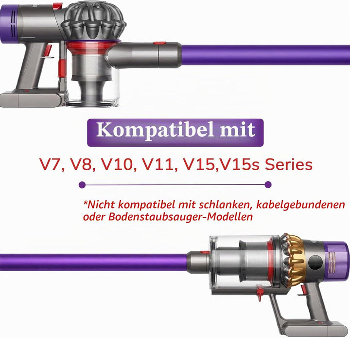 Verlängerungsrohr kompatibel mit Dyson V15 V11 V10 V8 V7, Quick-Release-Verlängerungsrohr 74 cm Ersa