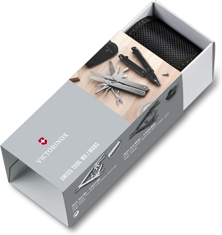 Victorinox Schweizer Taschenmesser Swiss Tool Spirit MXBS, 24 Funktionen, Multitool Inkl. Zange, Sch