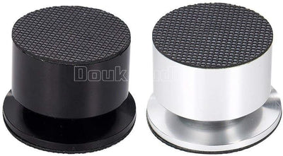 Nobsound Audio Nobsound 4PCS Aluminium Black & Silver Shockproof Spike+Pad Isolation Stand HiFi Ampl