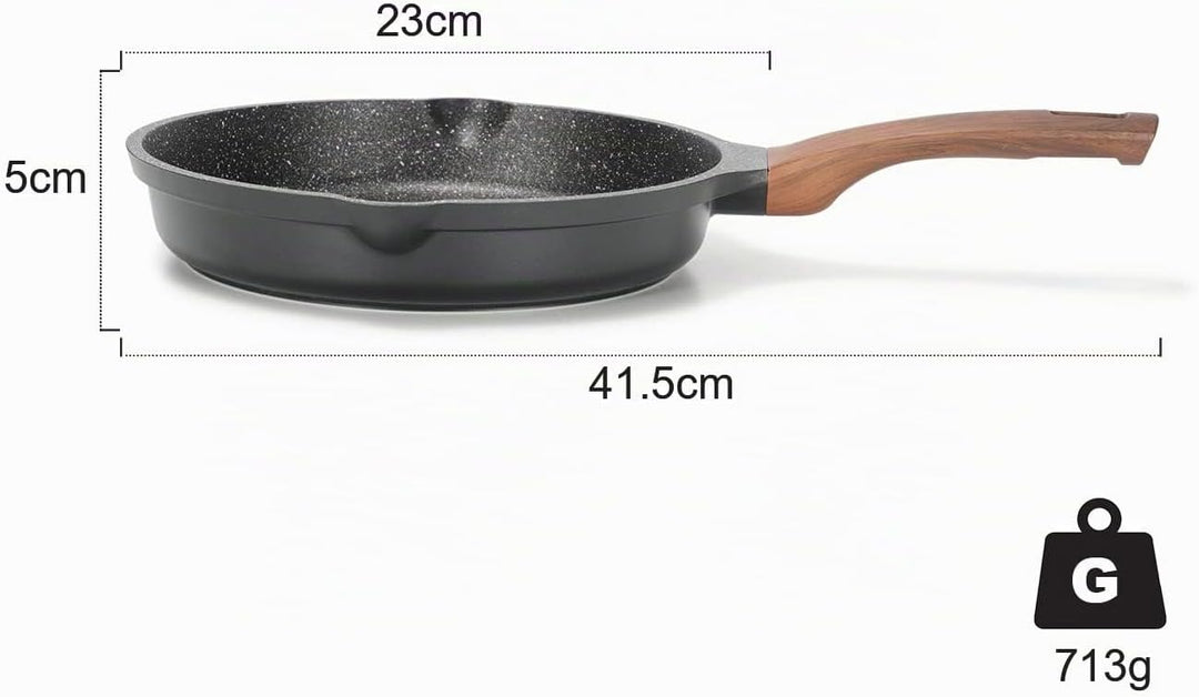 ZUOFENG Antihaft Pfanne Bratpfanne Beschichtet 20cm, Granit Pfannen Nonstick Frying Pan, Beschichtet