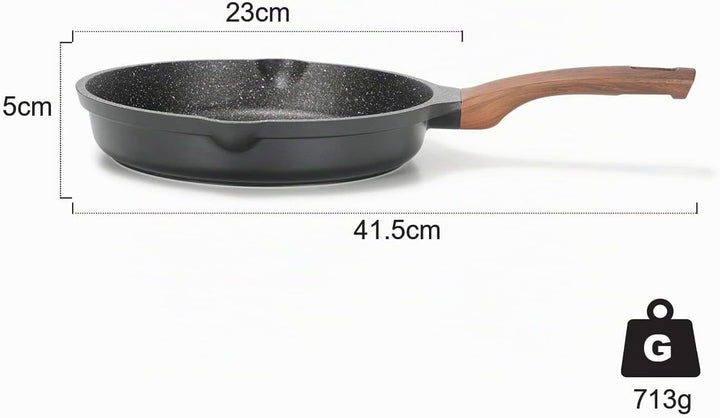 ZUOFENG Antihaft Pfanne Bratpfanne Beschichtet 20cm, Granit Pfannen Nonstick Frying Pan, Beschichtet