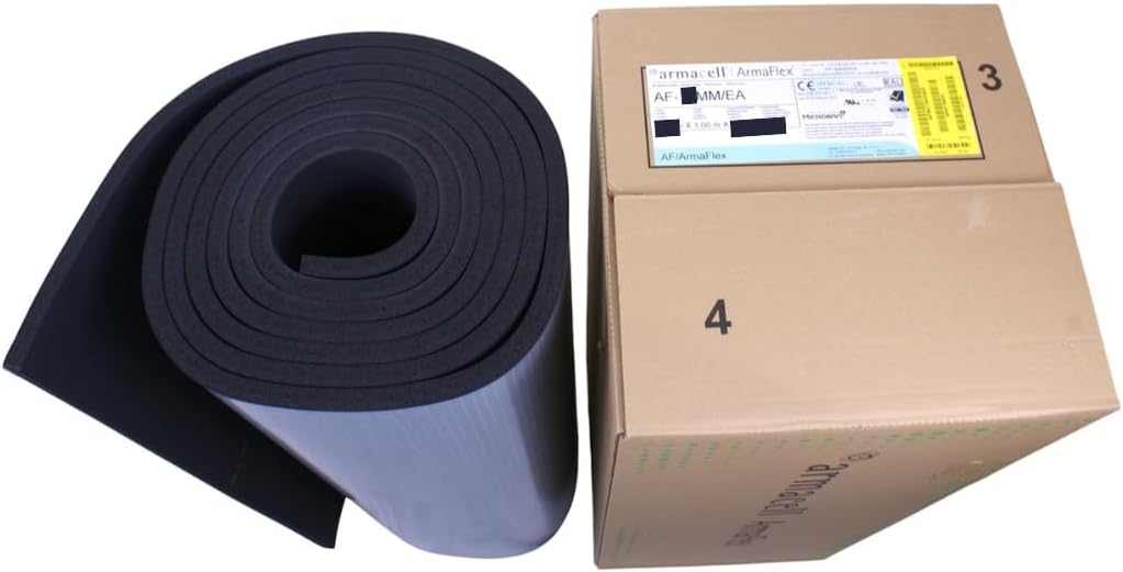 ArmaFlex AF Kautschuk-Dämmmatte selbstklebend 13mm - 25cm x 1m Isolierung | Effiziente Kälte- und Wä