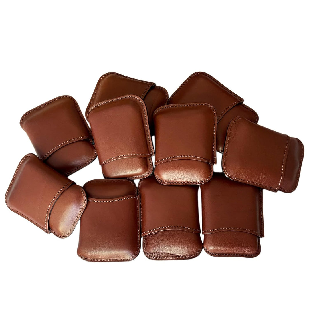 Zigarrenetui - Etui aus Leder für 1-4 Zigarren – Etabeta ArtigianoToscano - Made in Italy Braun, Bra