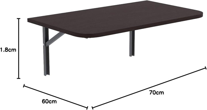 AKKE Wandklapptisch mit Abgerundeten Ecken Klapptisch Esstisch Wandtisch Küchentisch Schreibtisch Ki