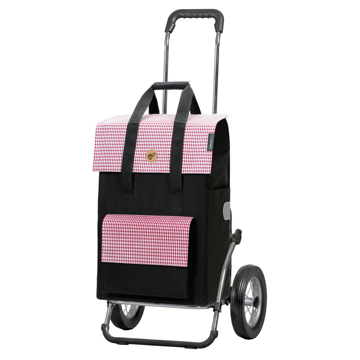 Andersen Einkaufstrolley Royal klappbar mit Metallspeichenrad 25 cm und 54 Liter Einkaufstasche Mill