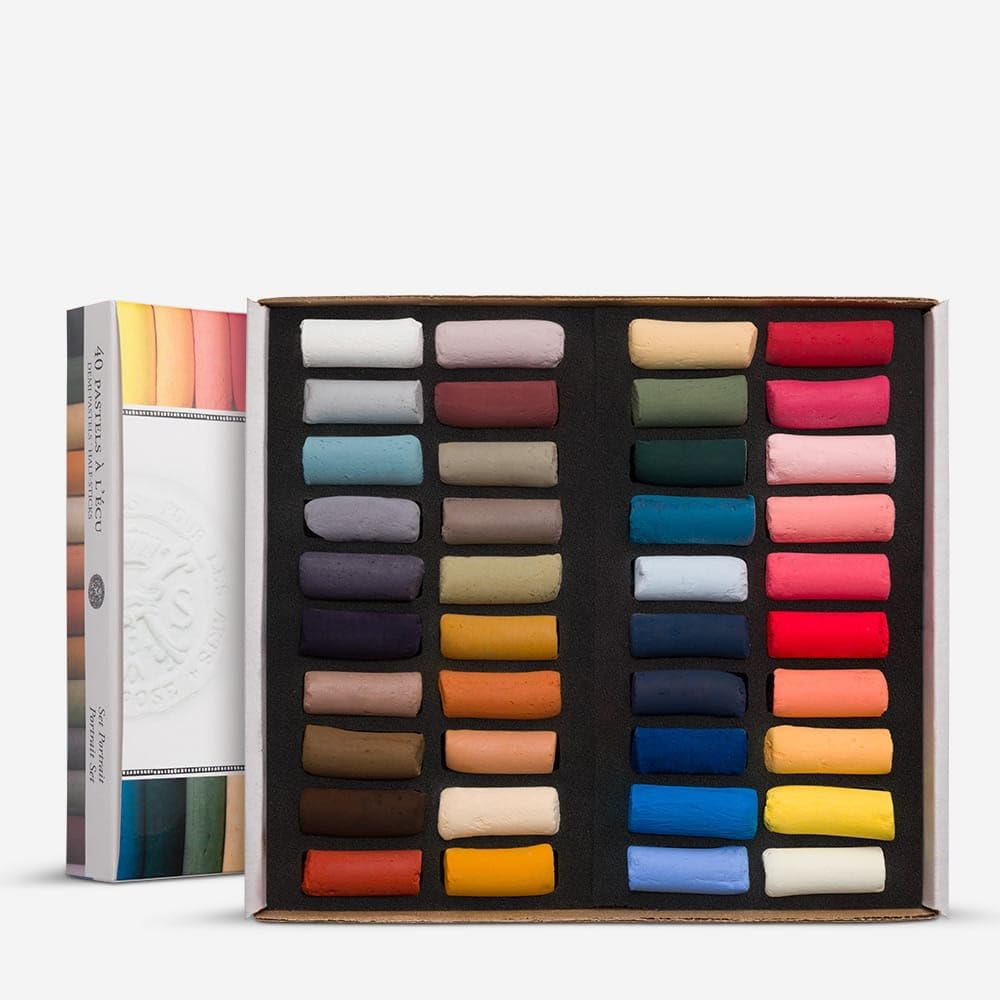 Sennelier Pastels Soft Half ST 40/PKG, Portrait, Einheitsgrösse 1 40 stück (1er Pack), 1 40 stück (1