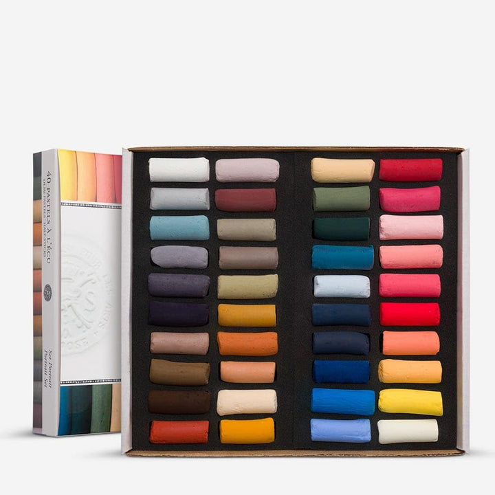 Sennelier Pastels Soft Half ST 40/PKG, Portrait, Einheitsgrösse 1 40 stück (1er Pack), 1 40 stück (1