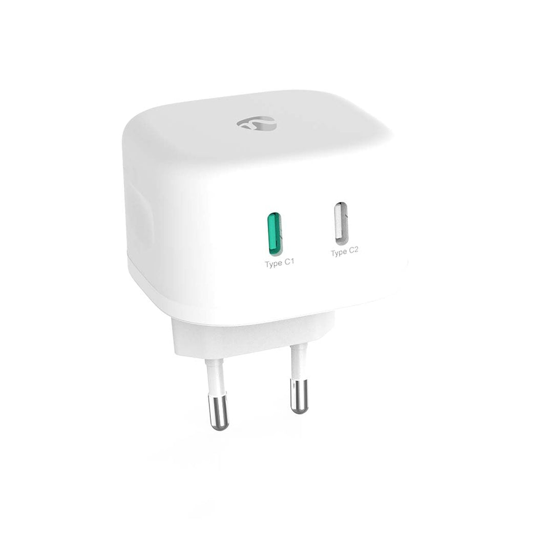 Netzladegerät - 45 W - GaN - Schnellladefunktion - 2.25 A / 3.0 A - Anzahl der Ausgänge: 2-2X USB-C