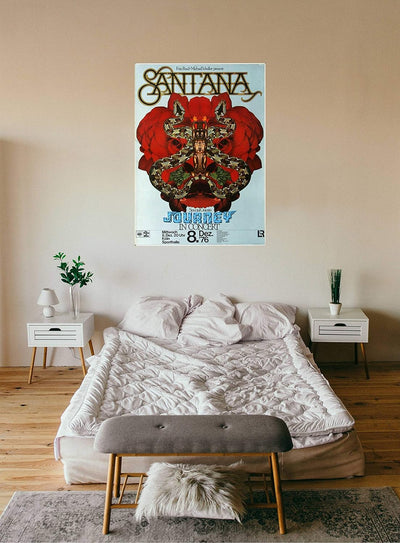 Santana - Moonflower, Köln 1976 » Konzertplakat/Premium Poster | Live Konzert Veranstaltung | DIN A1