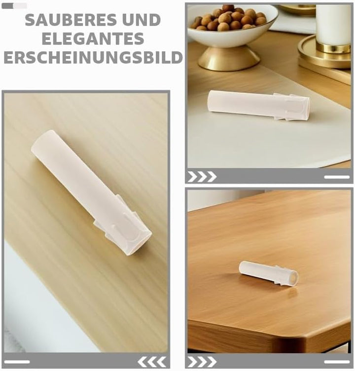 VICASKY 15 Stück Kerzenhülsen Aus Kunststoff 3X10Cm Tropfenförmige Kerzenmanschetten Für Kronleuchte