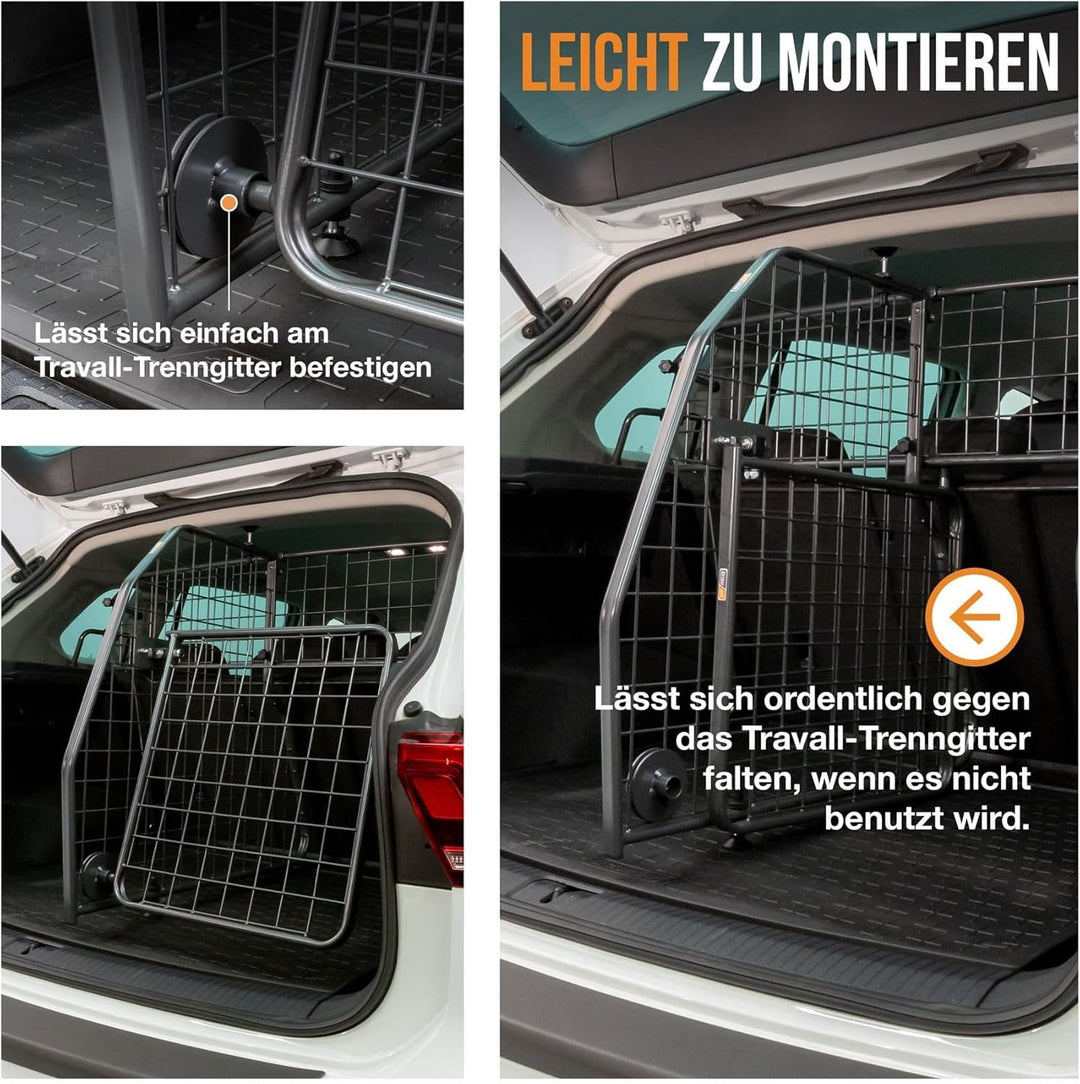 Travall Hundegitter Trenngitter &amp; Heckgitter Set Für VW Tiguan (2016-2024) SUV Fahrzeugspezifischer
