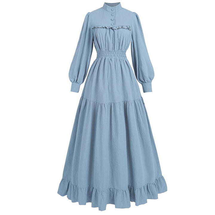 CR ROLECOS Viktorianisches Kleid Gothic Mittelalter Vintage Edwardianisches Kleid Damen Karneval Fre