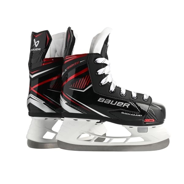 Bauer LIL'ROOKIE Schlittschuhe verstellbar Bambini, Weite :R = Regular, Grösse:29.5-33.5