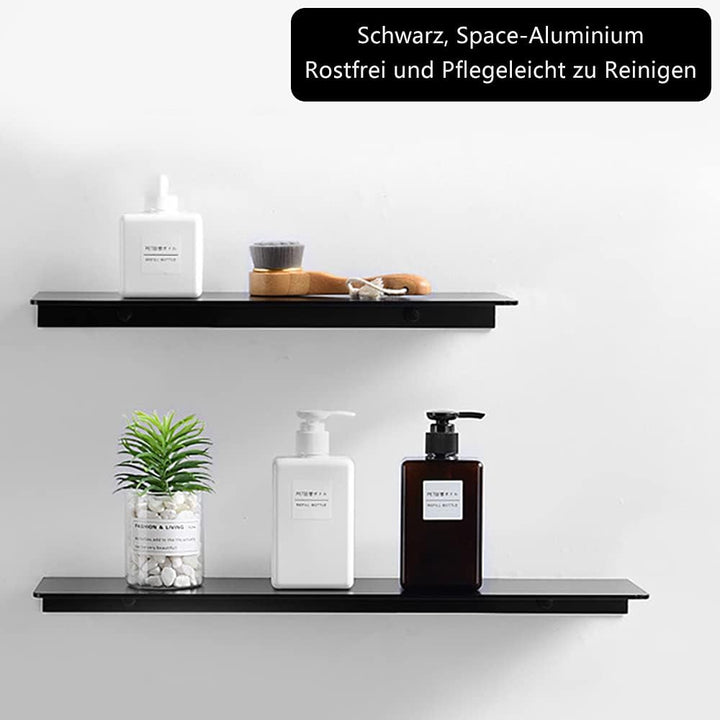 Duschregal Duschablage Ohne Bohren, 2 Stück Badezimmer Regal, Duschkorb Ablagen Aluminum Selbstklebe