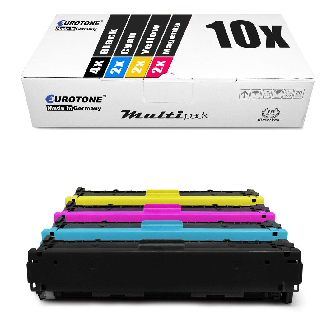 10x Eurotone Toner kompatibel für Canon I-Sensys MF 623 624 628 8230 8280 Cw cw Cn cn ersetzt 731 Se