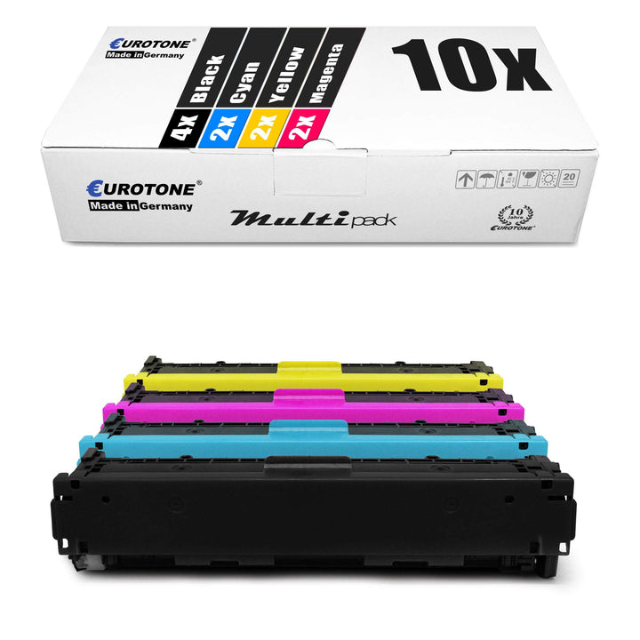 10x Eurotone Toner kompatibel für Canon I-Sensys MF 623 624 628 8230 8280 Cw cw Cn cn ersetzt 731 Se