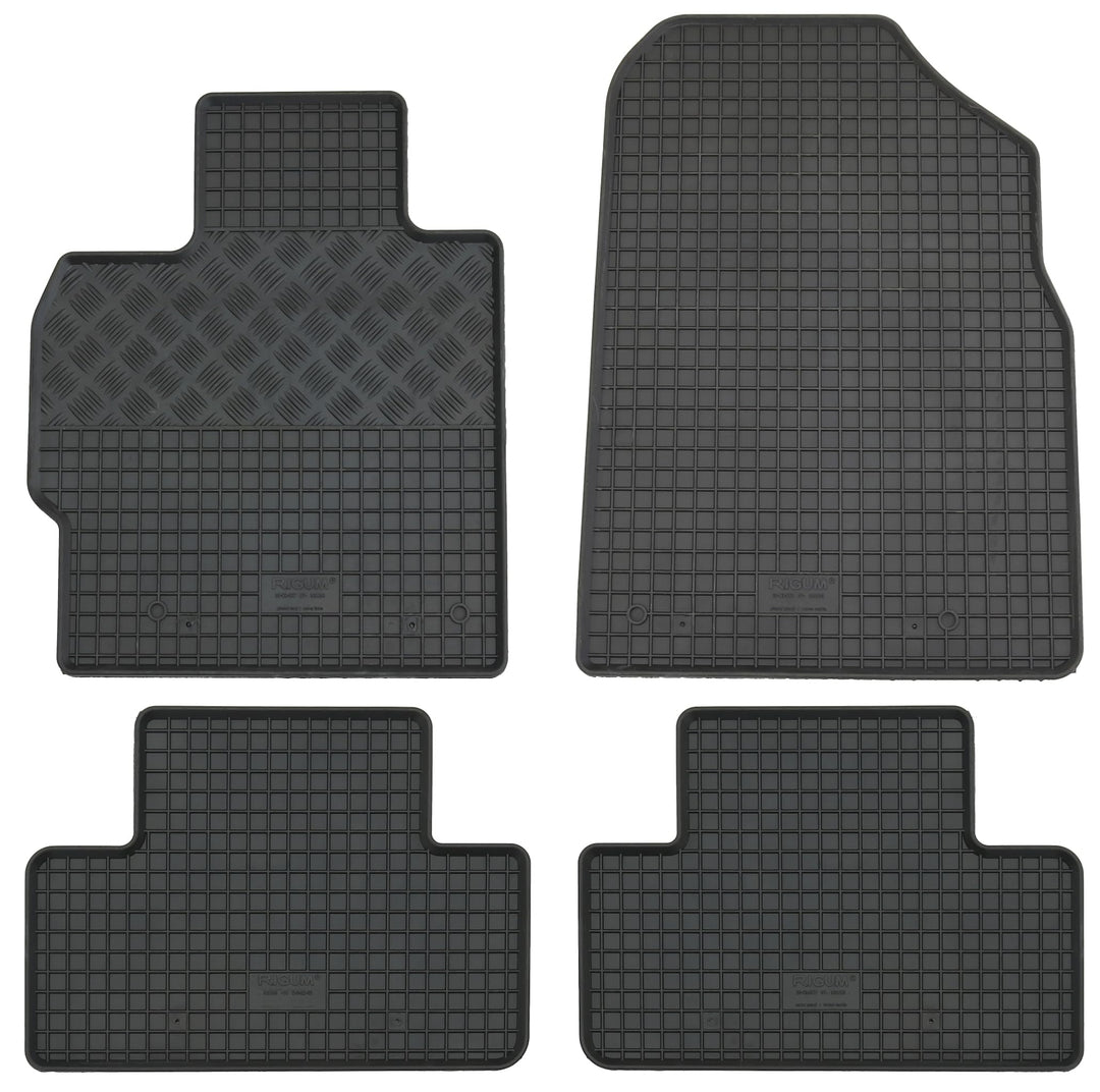 Gummi Fussmatten Set, 4teilig, Gummifussmatten Gummimatten Matten