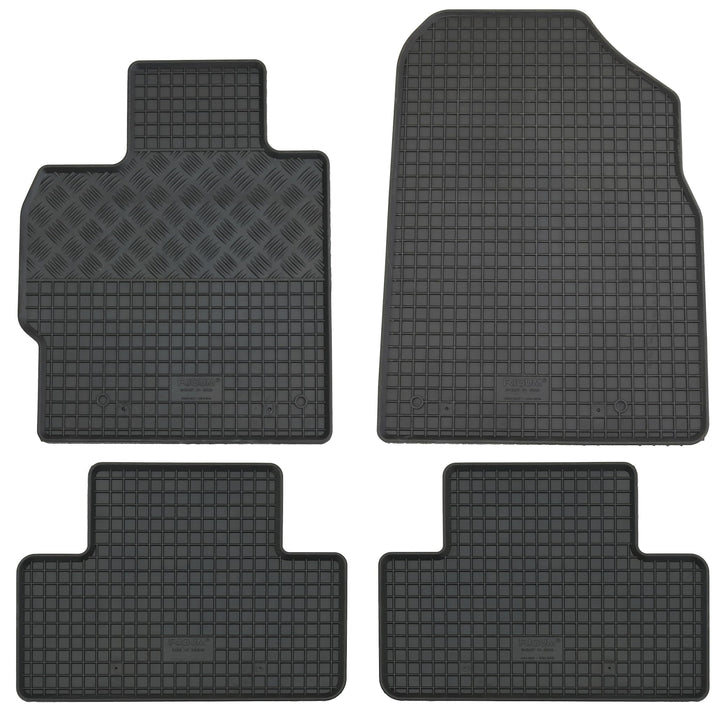 Gummi Fussmatten Set, 4teilig, Gummifussmatten Gummimatten Matten