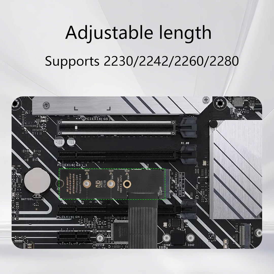 GINTOOYUN M.2 NVME zu PCIE X4 Grafikkarte Erweiterungskarte Mainboard M.2-M Schlüssel NVME Steckplat