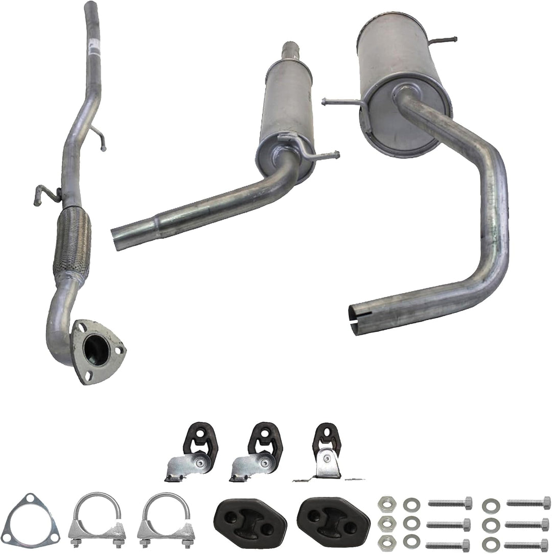 Ferroz Export Ersatz für Auspuffanlage ab Kat VW POLO 9N 1.2, Fabia, Ibiza 2001-2005 Auspuff Komplet