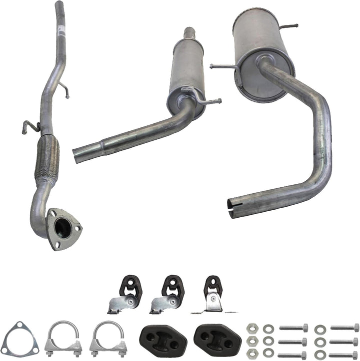 Ferroz Export Ersatz für Auspuffanlage ab Kat VW POLO 9N 1.2, Fabia, Ibiza 2001-2005 Auspuff Komplet