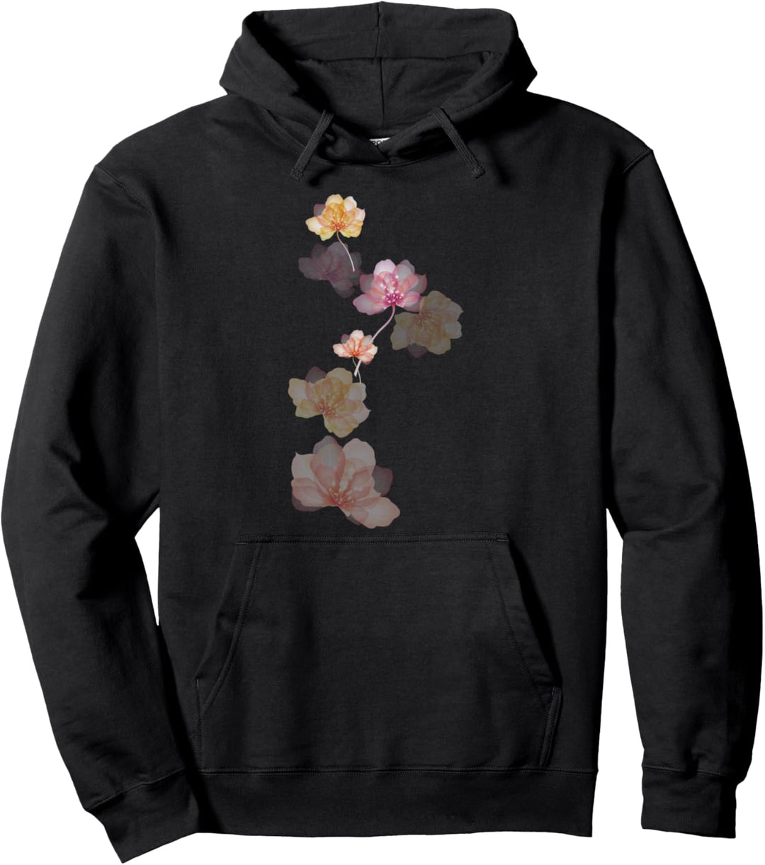 Pastellblumen Botanischer Blumenstrauss Design Pullover Hoodie